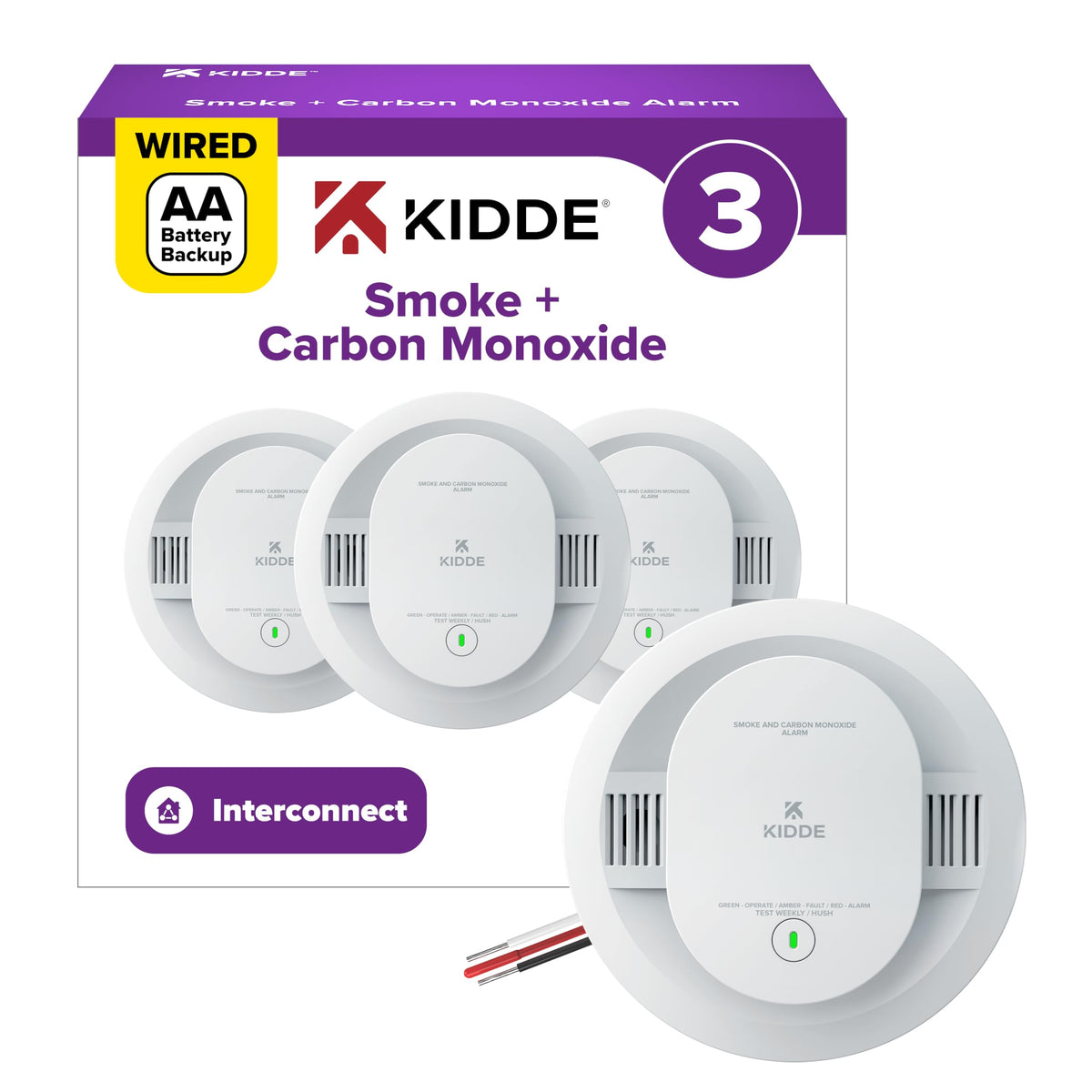 Smoke & CO Detector 3 Pack U23101