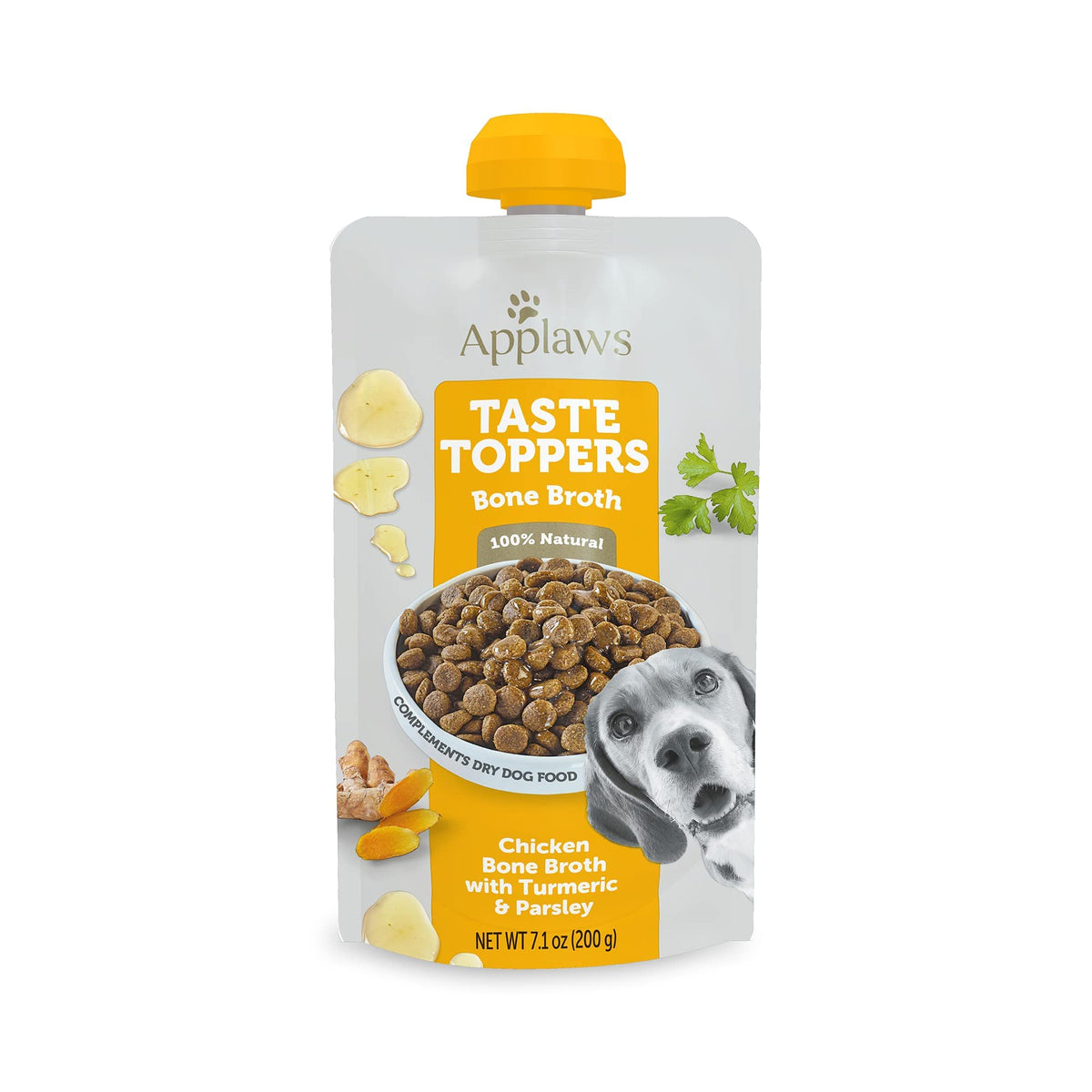 Chicken Bone Broth Dog Food Topper 6-Pack 7.1oz Pouch M1740