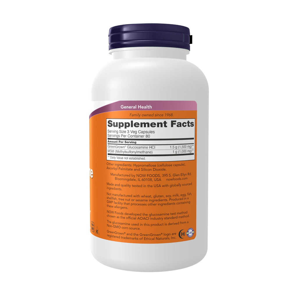 Vegetarian Glucosamine & MSM 240 Veg Caps V1470