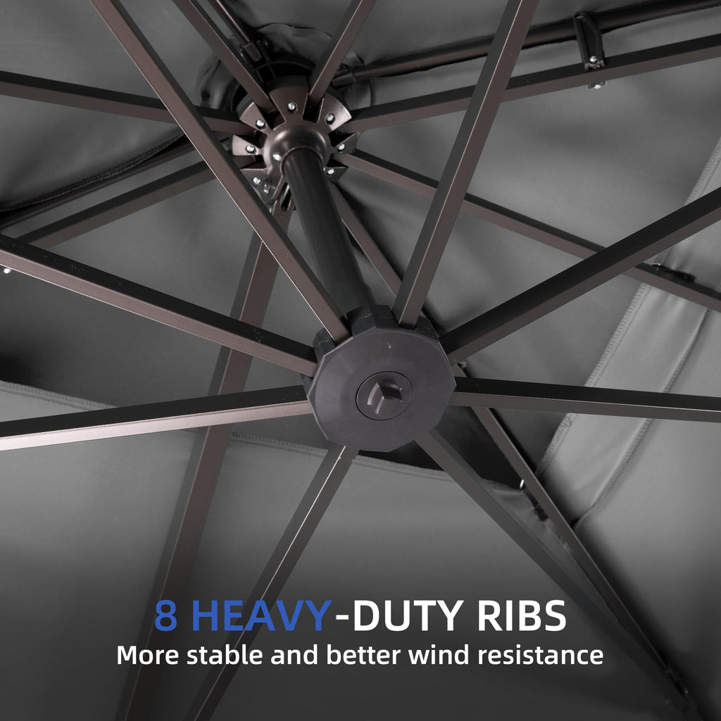 Cantilever Outdoor Patio Umbrella with Base A330501