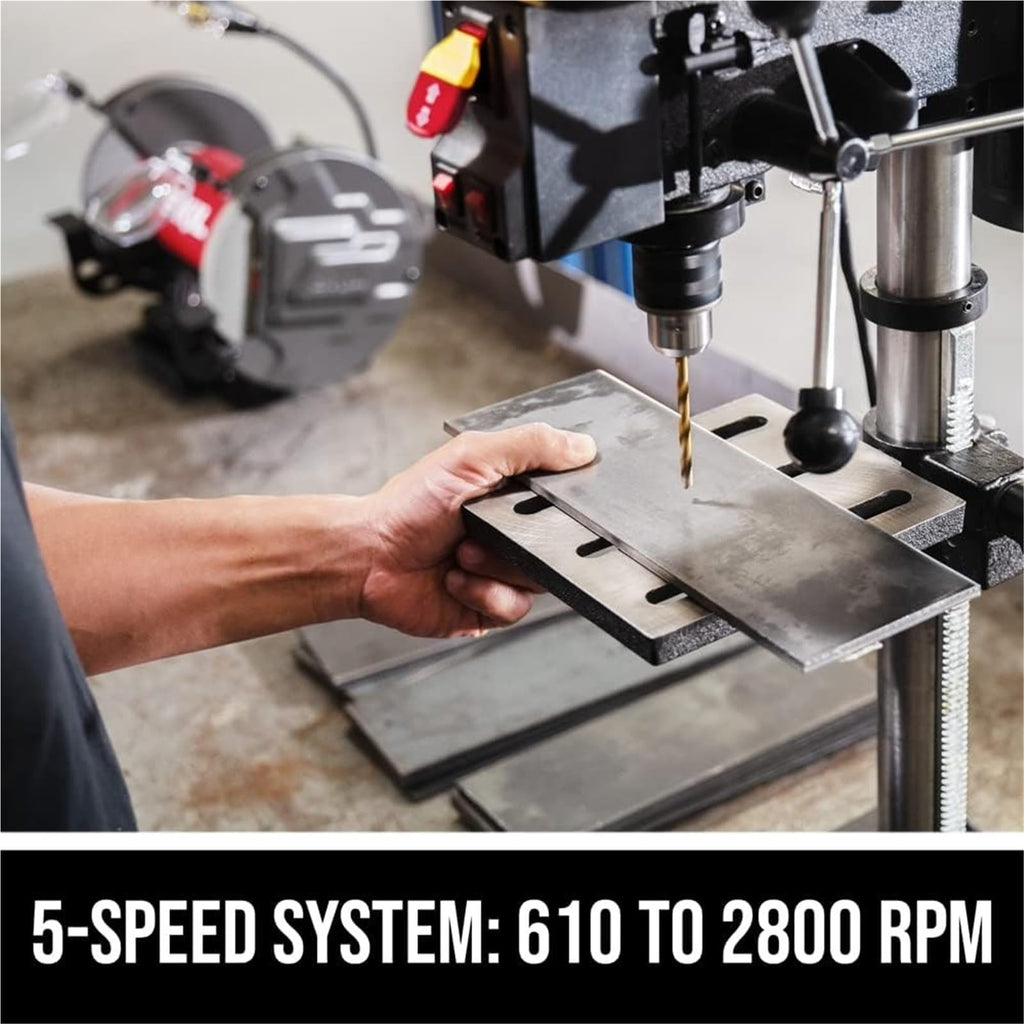 10 In. 5-Speed Benchtop Drill Press with Work Light X14826