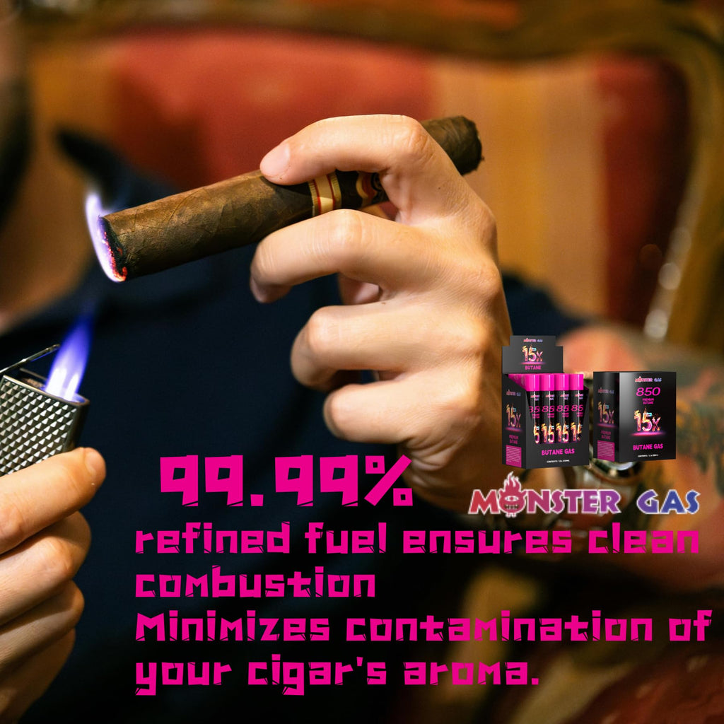 15x Ultra-Pure Butane Fuel Canisters 850ml, Pack of 12 I2436