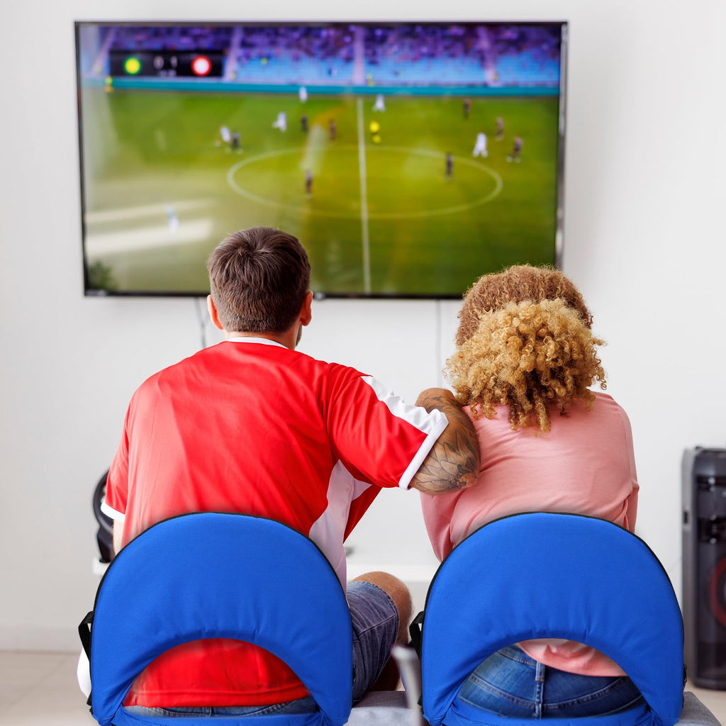 4 Pcs Adjustable Folding Portable Stadium Seats with Back I191286