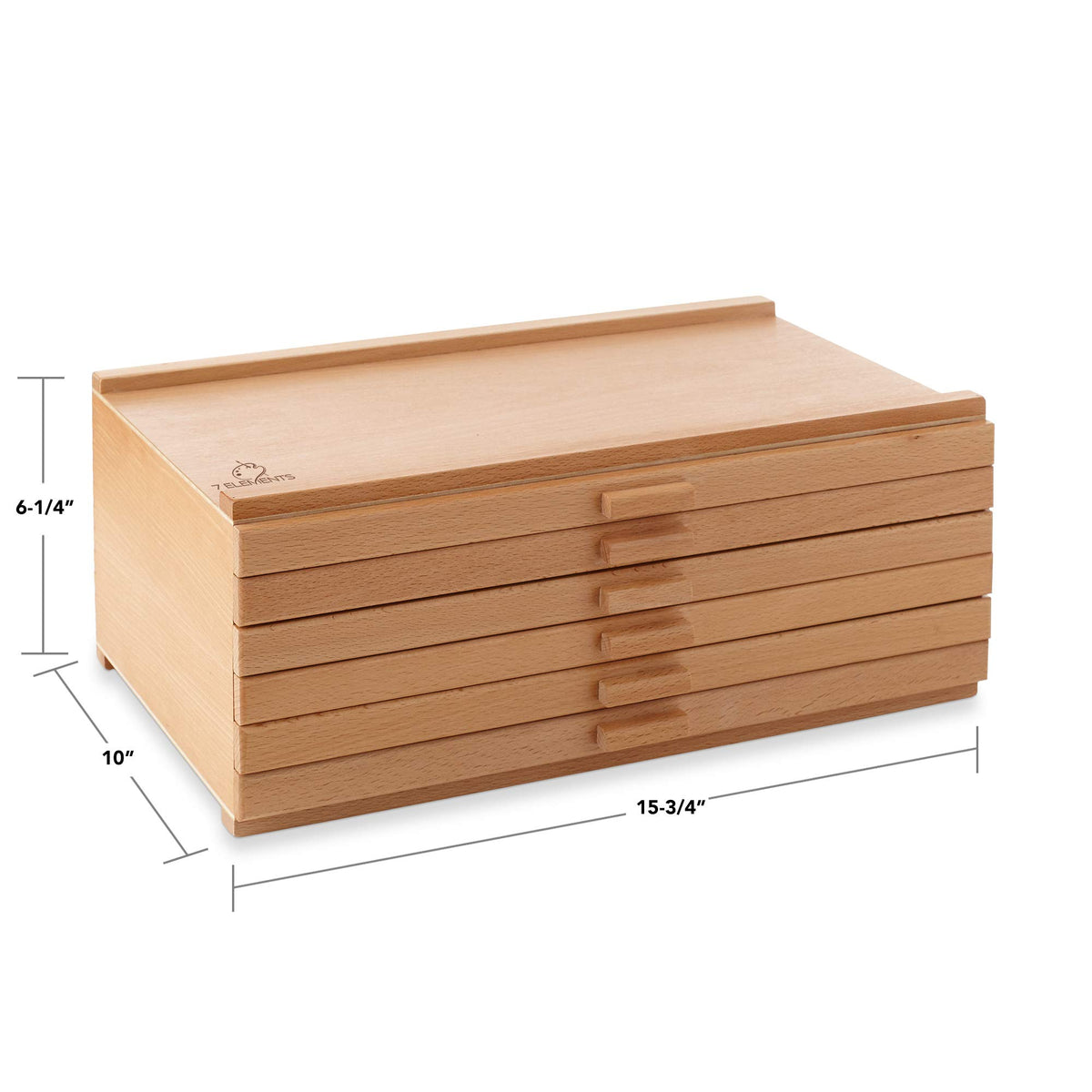 6 Drawer Wooden Artist Storage Box D27216