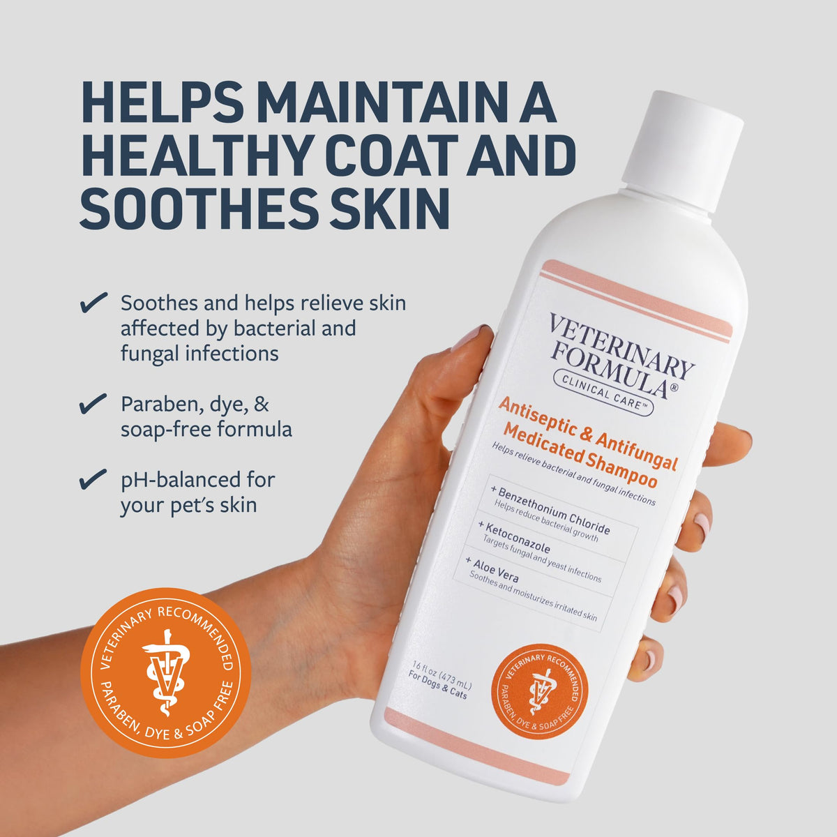 Antiseptic & Antifungal Shampoo, 16 oz T331768