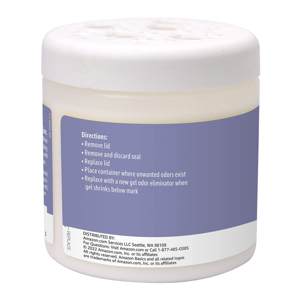 Gel Odor Eliminator, Activated Charcoal, Lavender Scent, 17 Oz B580778