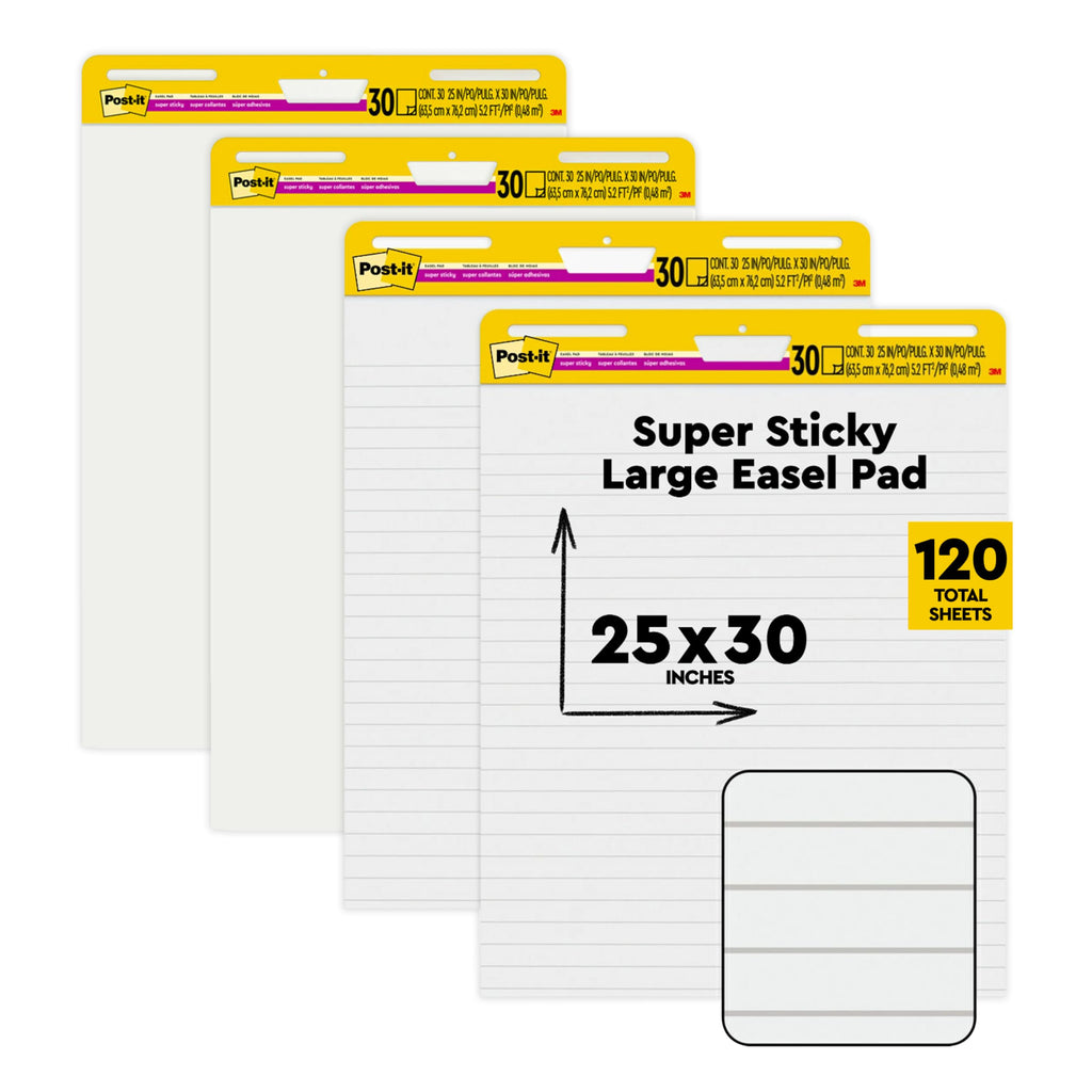 White Self Stick Flip Chart Paper V4747