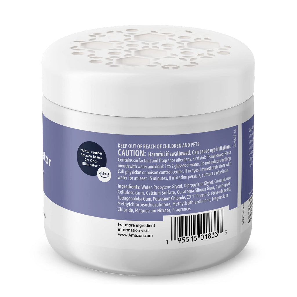 Gel Odor Eliminator, Activated Charcoal, Lavender Scent, 17 Oz B580778