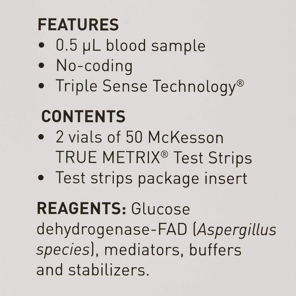 Blood Glucose Test Strips 100 Strips O892359