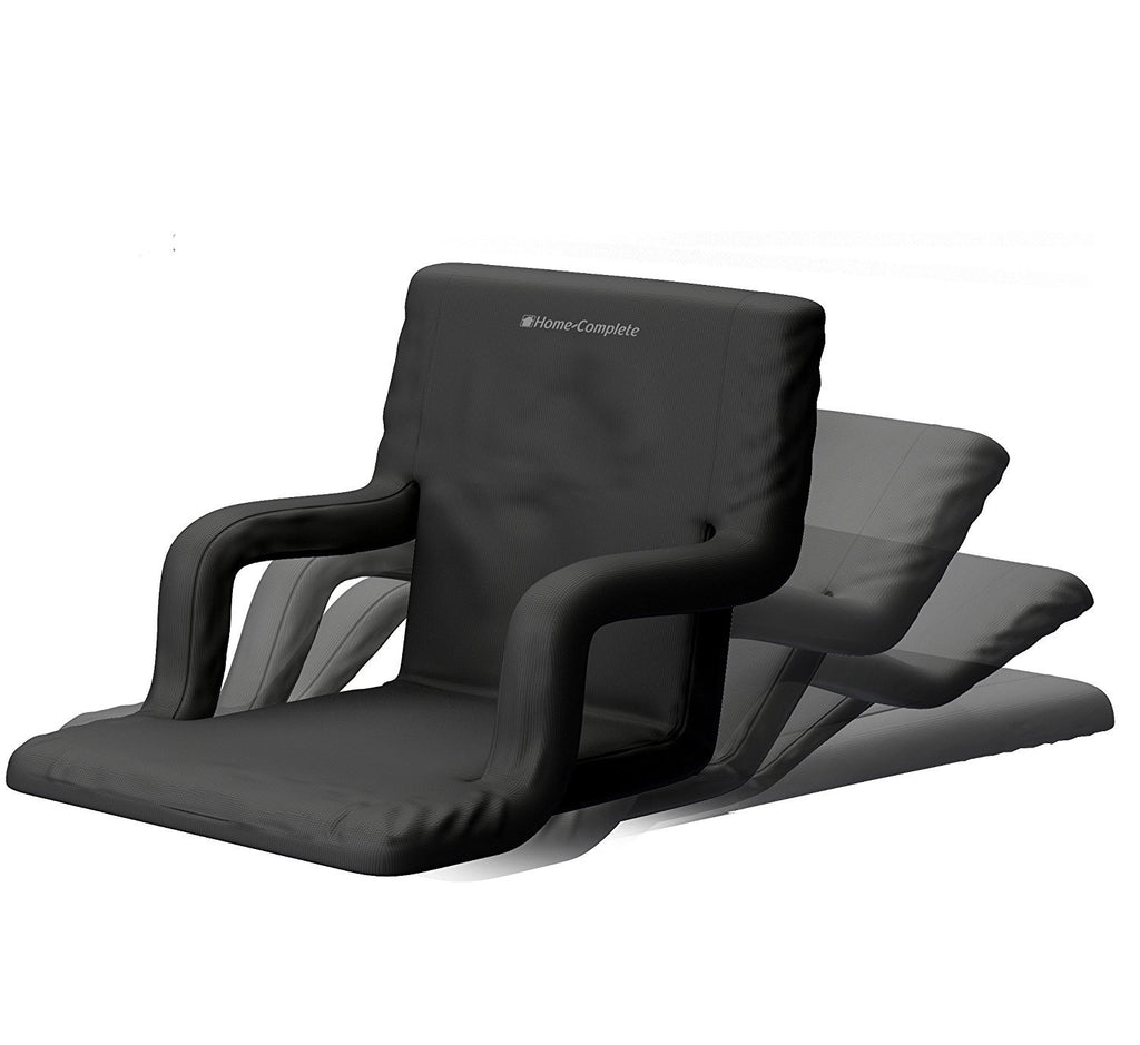 2-Pack Reclining Bleacher Chairs with Back and Cushion U515476