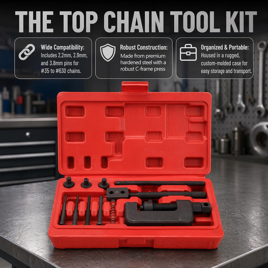 13 Pc Motorcycle Chain Breaker Rivet Tool Kit W111