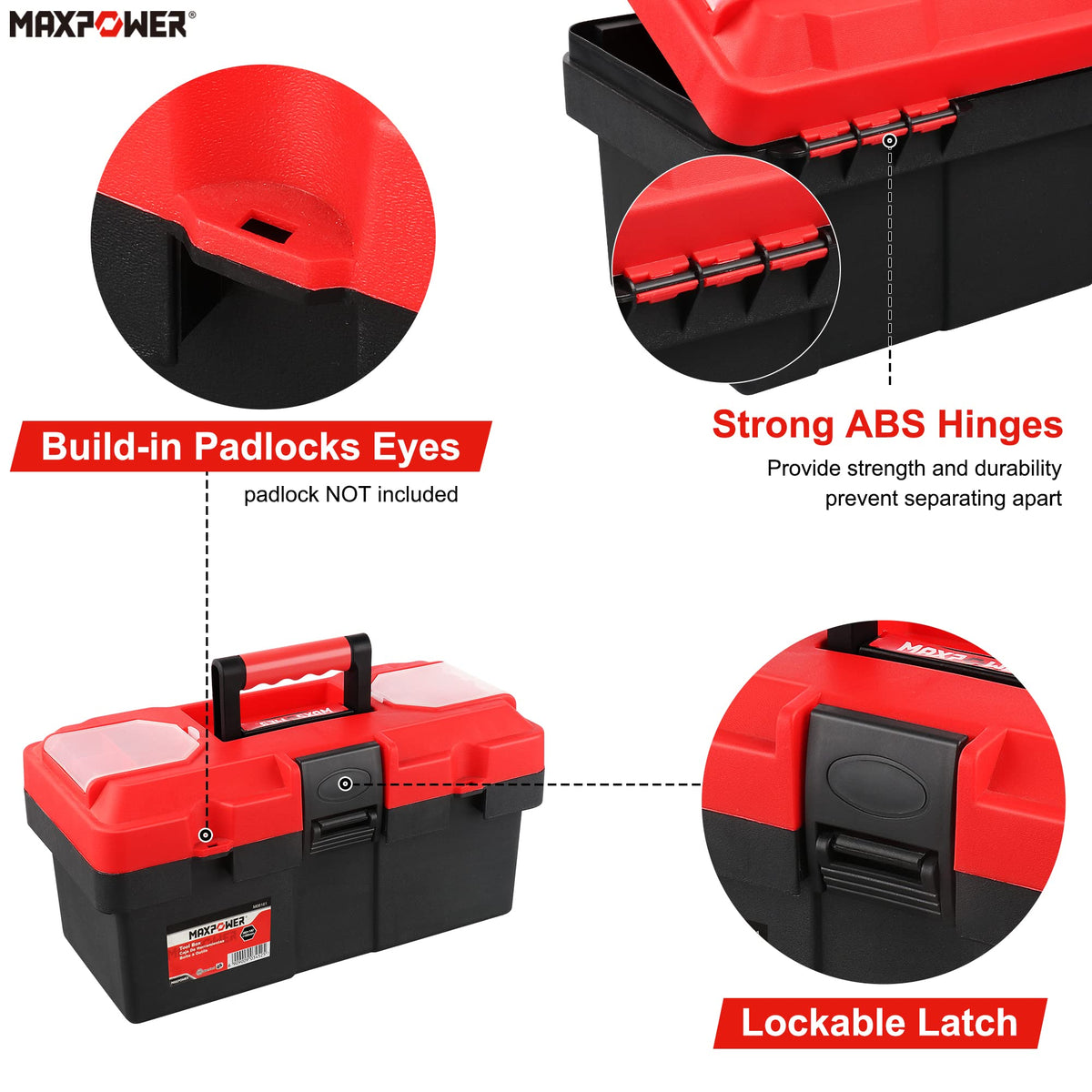 Small Plastic Tool Box with Handle Q884