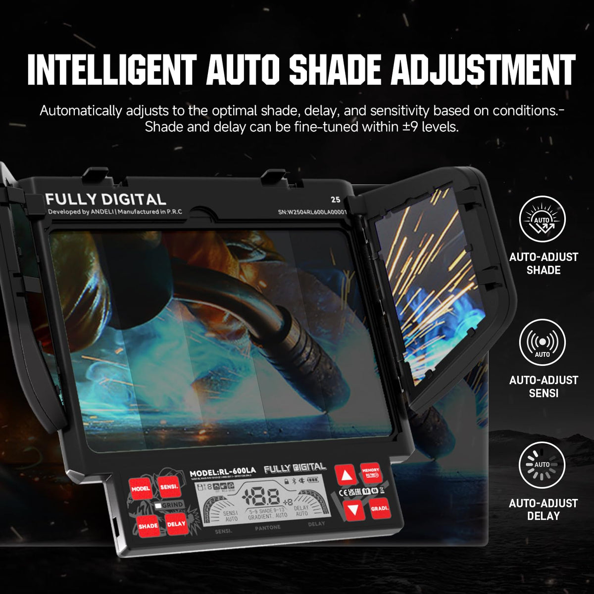 Auto Darkening Welding Helmet R85806