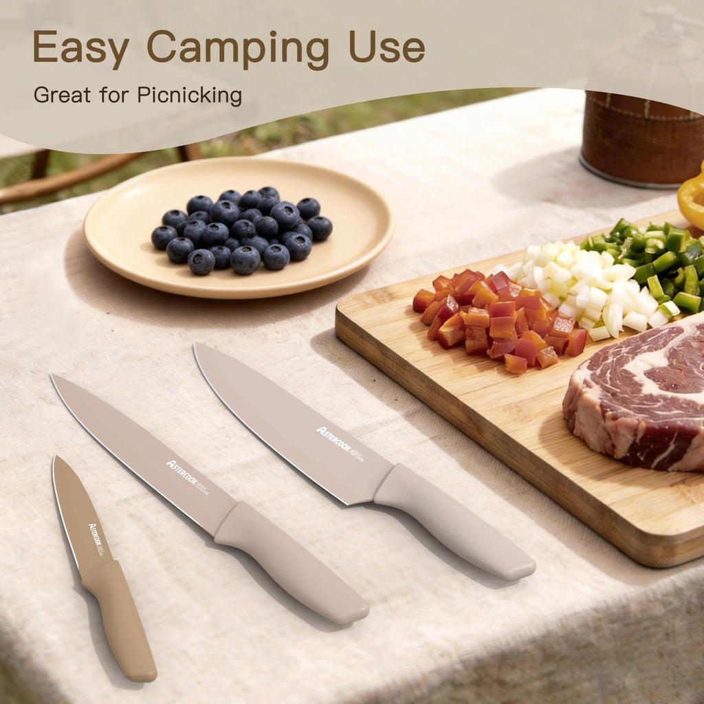 13 Piece Stainless Steel Kitchen Knife Set with Blade Guards Z91280