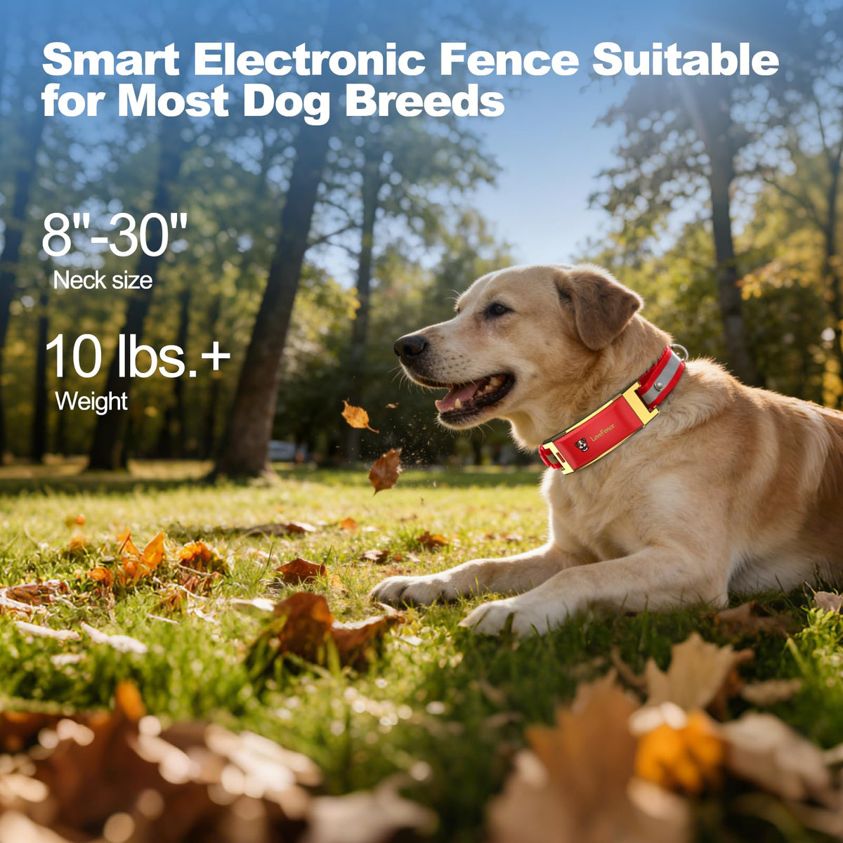 Red Wireless Electric GPS Dog Collar R3358