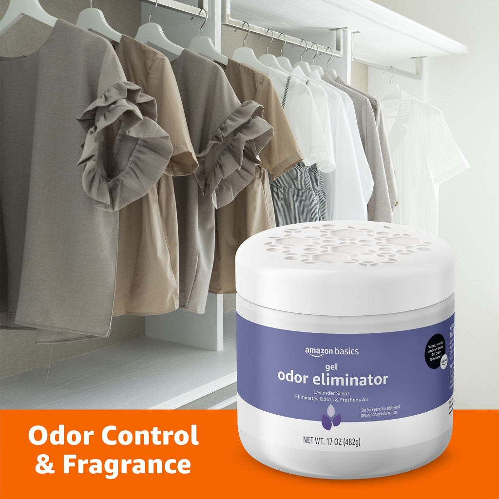 Gel Odor Eliminator, Activated Charcoal, Lavender Scent, 17 Oz B580778