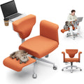 Orange Adjustable Ergonomic Office Chair with Desk Tray A6929