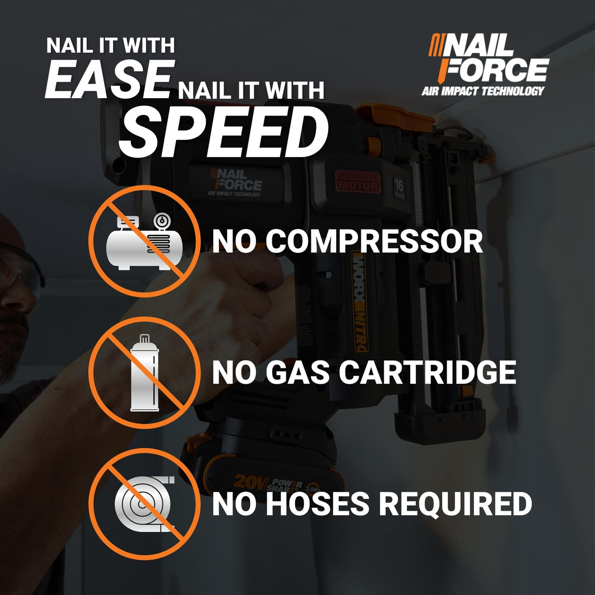 20V 16GA Cordless Finish Nailer S58998