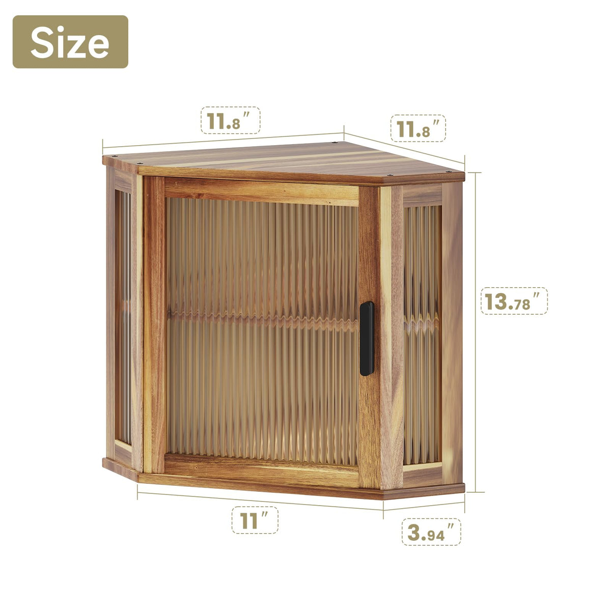 Acacia Wood Bread Box Z654672