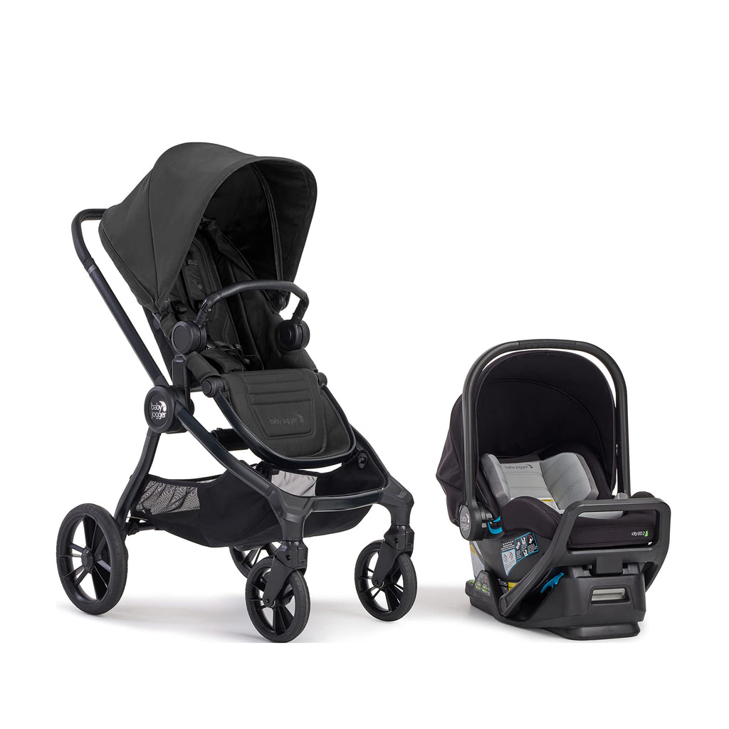 Convertible Stroller with Infant Car Seat Rich Black X2000