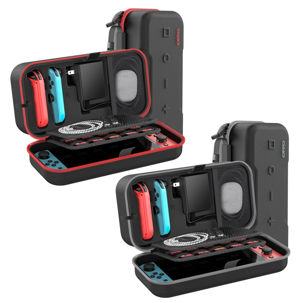 Red & Grey Portable Carrying Case O32775