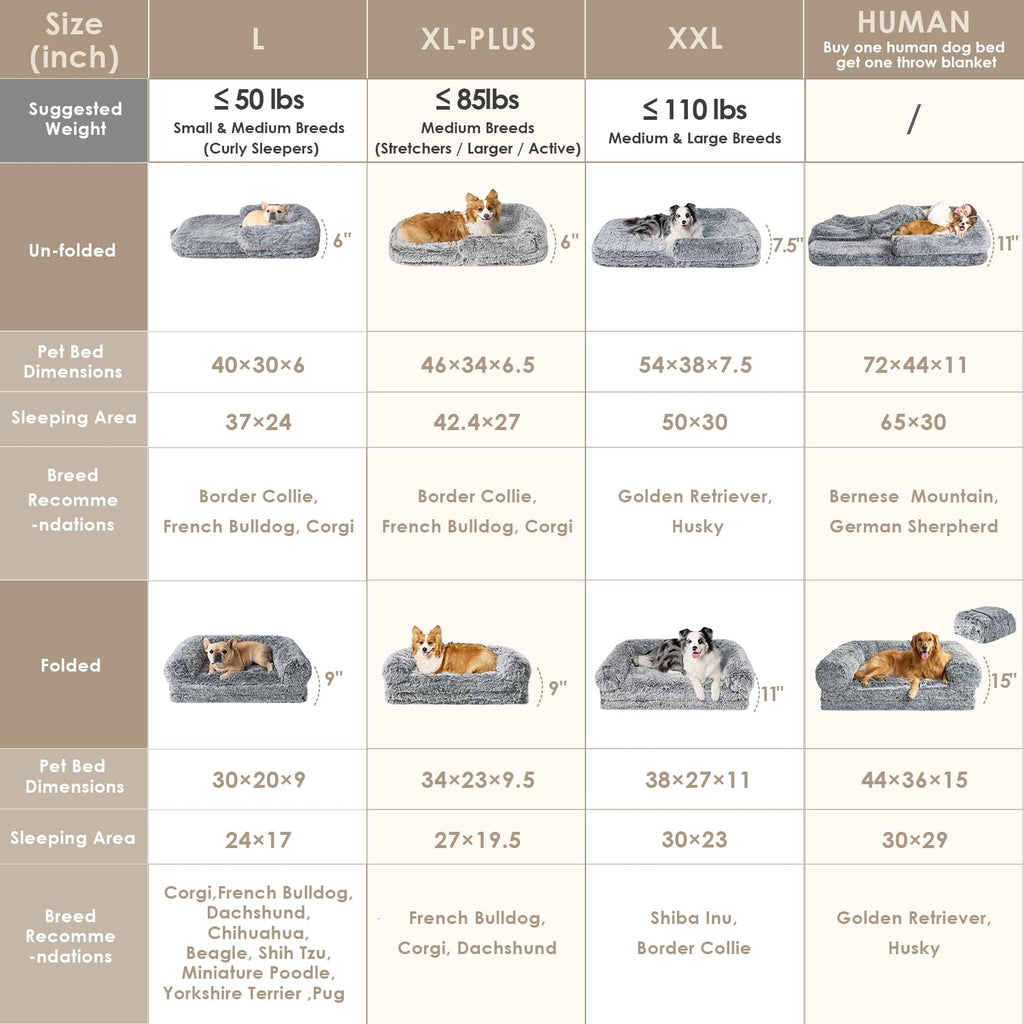 Foldable Orthopedic Dog Bed E14852