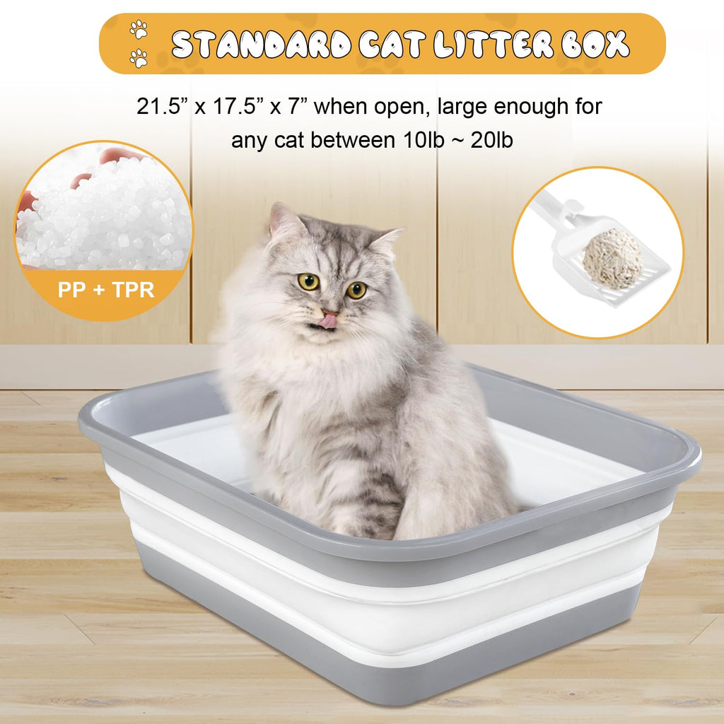 Collapsible Open Cat Litter Box L26434