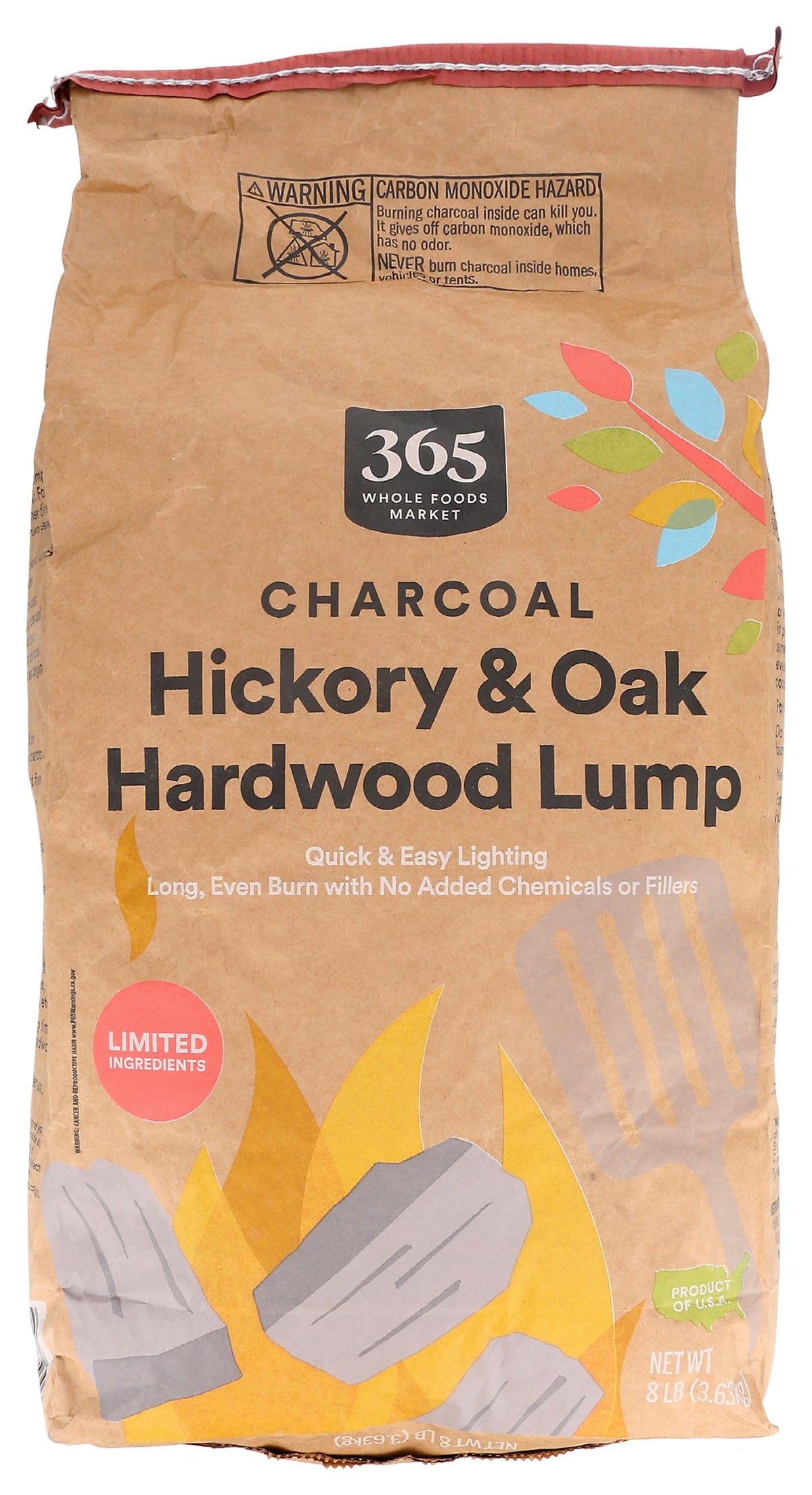Charcoal Lump, 128 Ounce R255