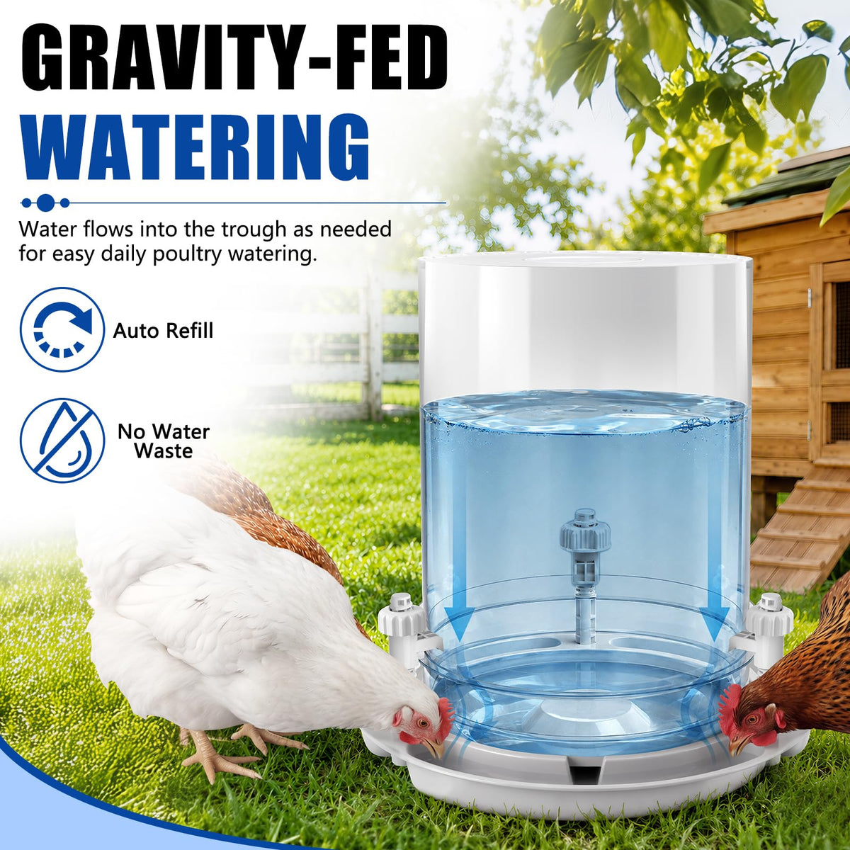 Chicken Waterer for 5 Gallon Bucket I6765