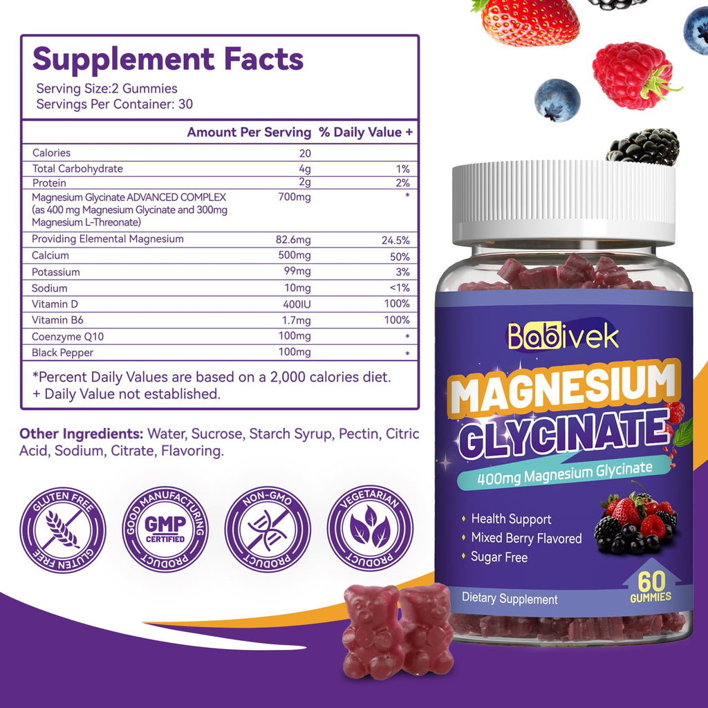 Magnesium Glycinate Gummies 2 Pack W546177