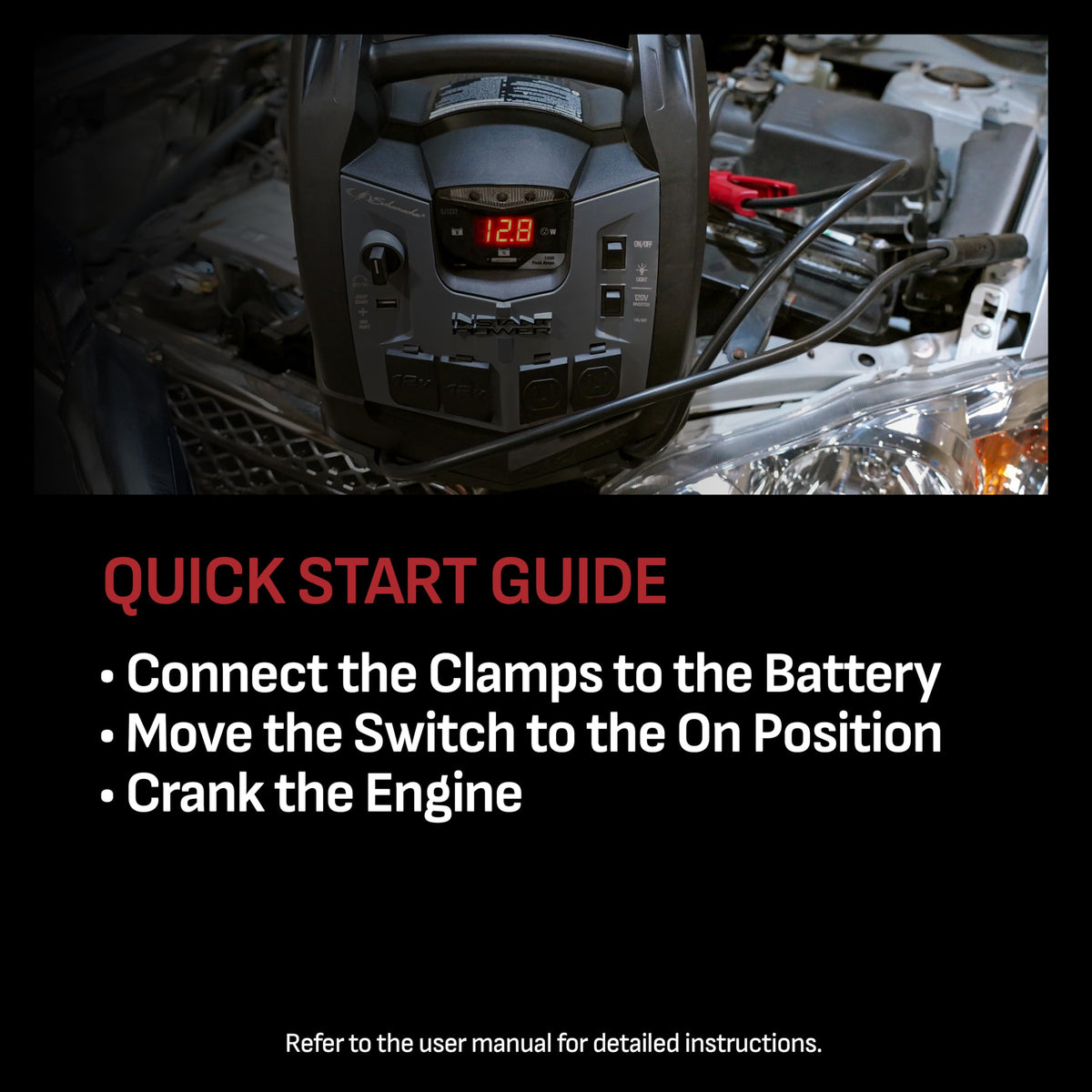 12V Car Battery Jump Starter & Power Station O413999