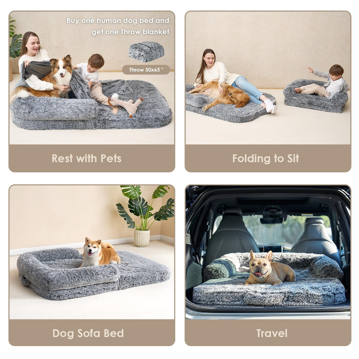 Foldable Orthopedic Dog Bed E14852