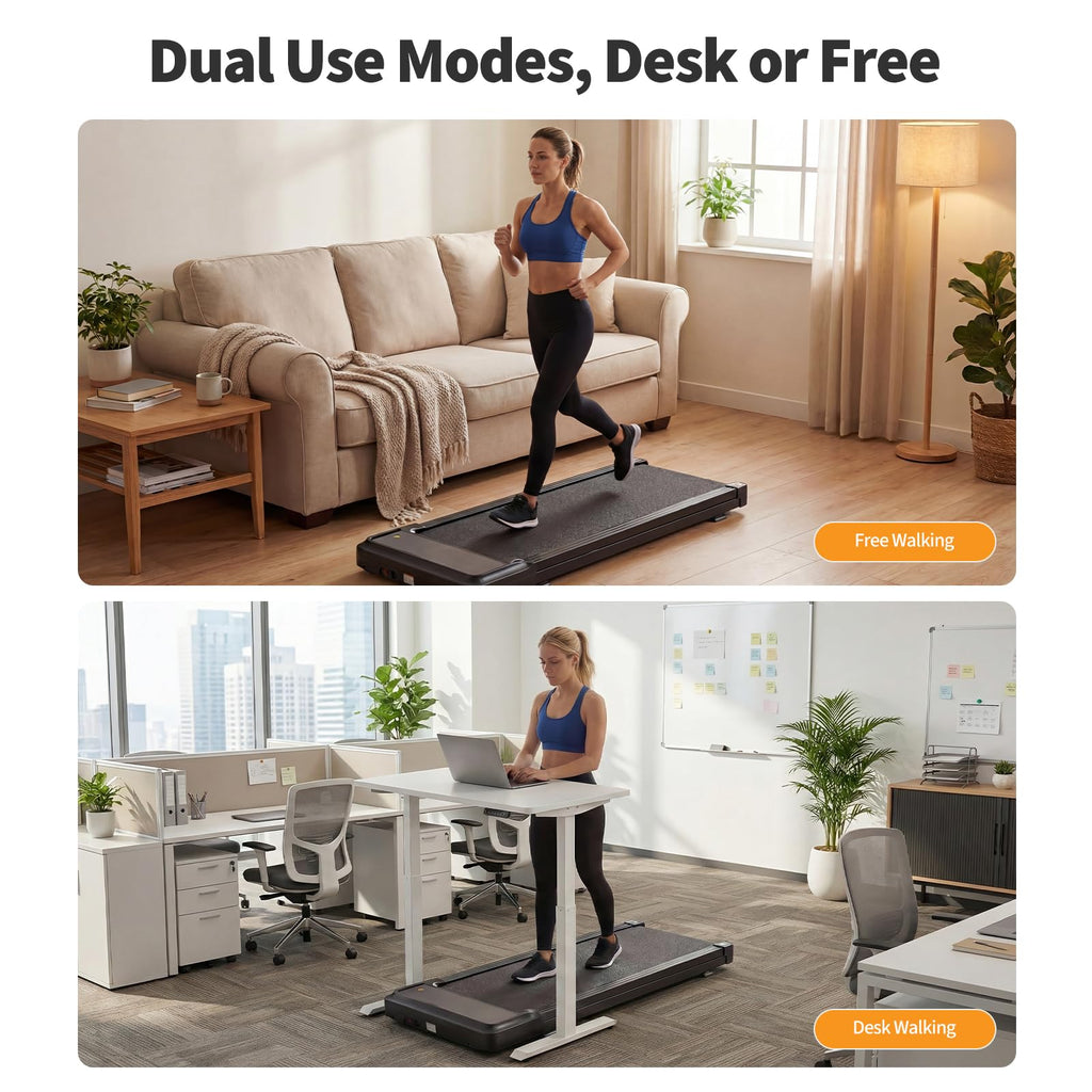 Black Portable 3-in-1 Walking Pad Treadmill G212