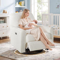 White Power Rocking Recliner Chair P514944