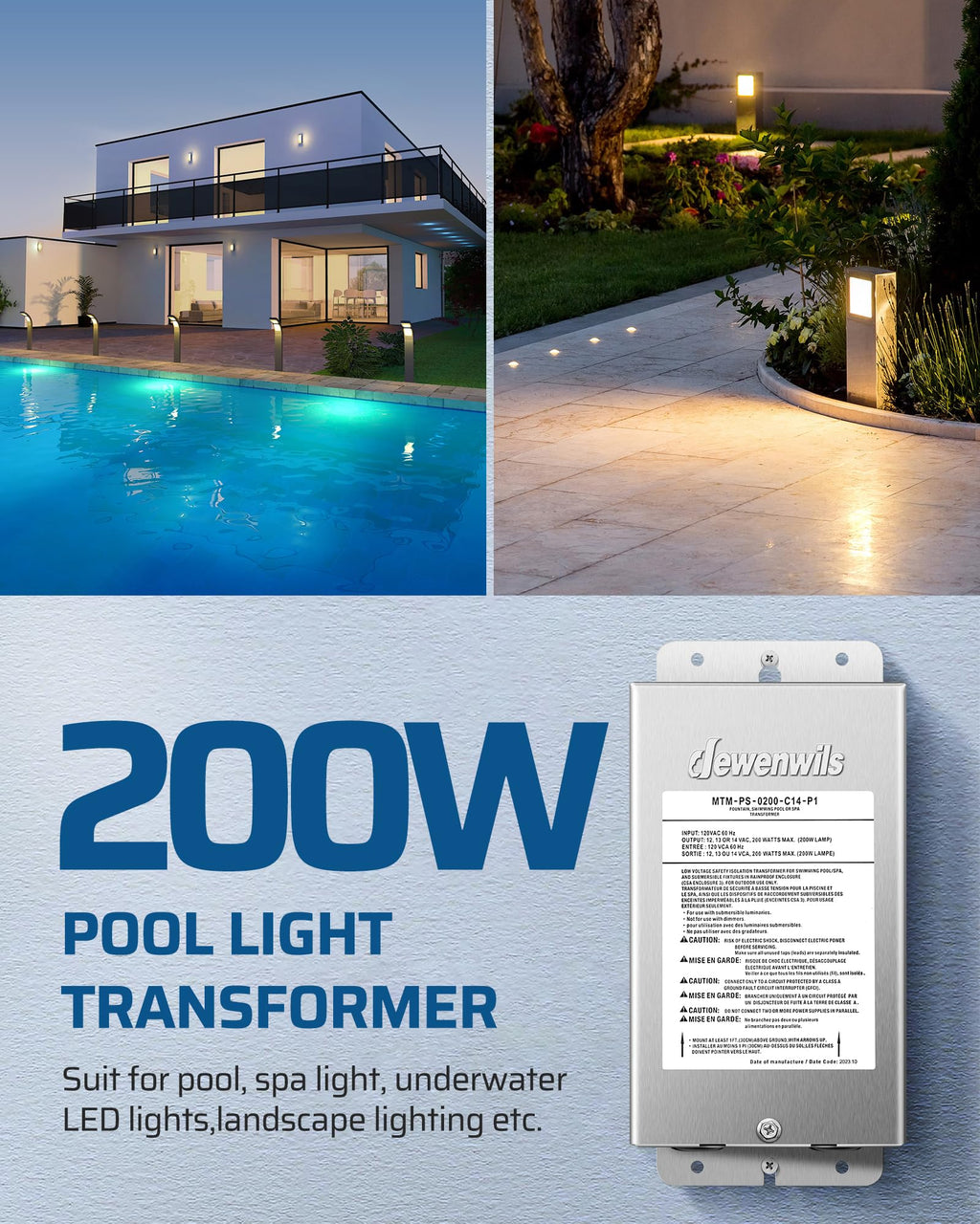 200W Low Voltage Pool Transformer T126