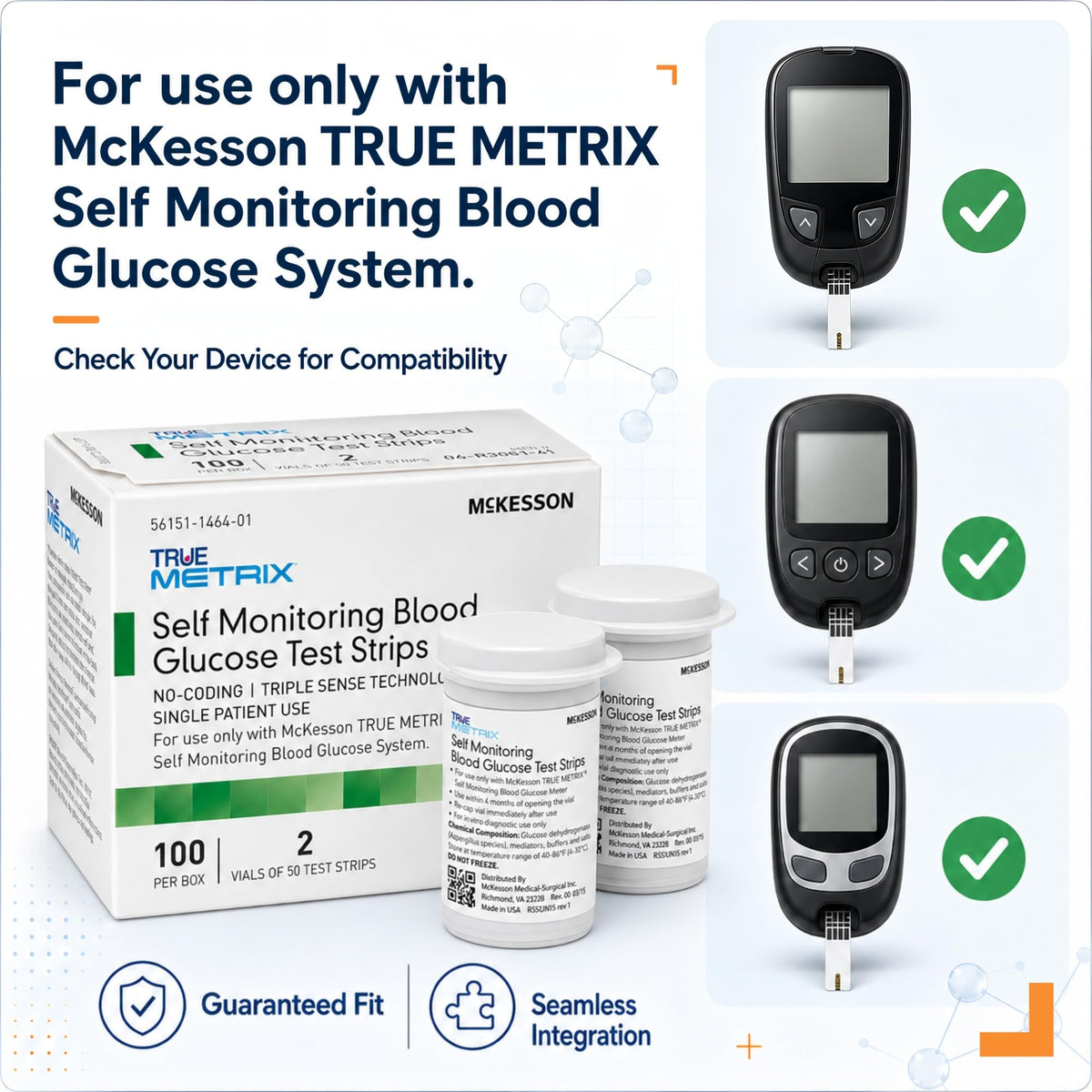 Blood Glucose Test Strips 100 Strips O892359