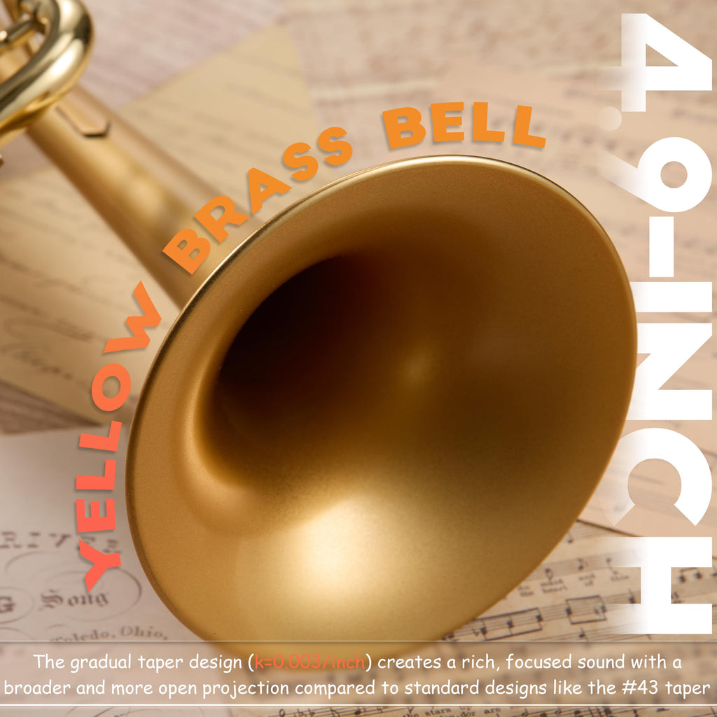 Satin Gold Bb Trumpet with Hard Case L2462