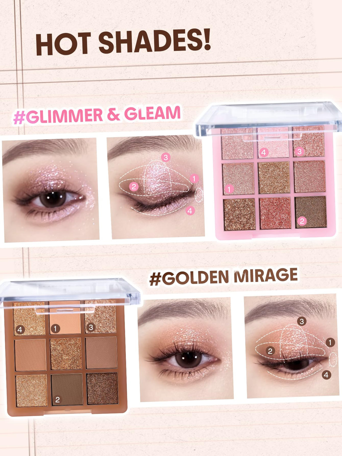 9-Color Shimmer & Matte Eyeshadow Palette X75330
