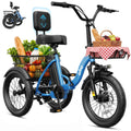 1200W Folding Electric Trike with Cargo Rack H671
