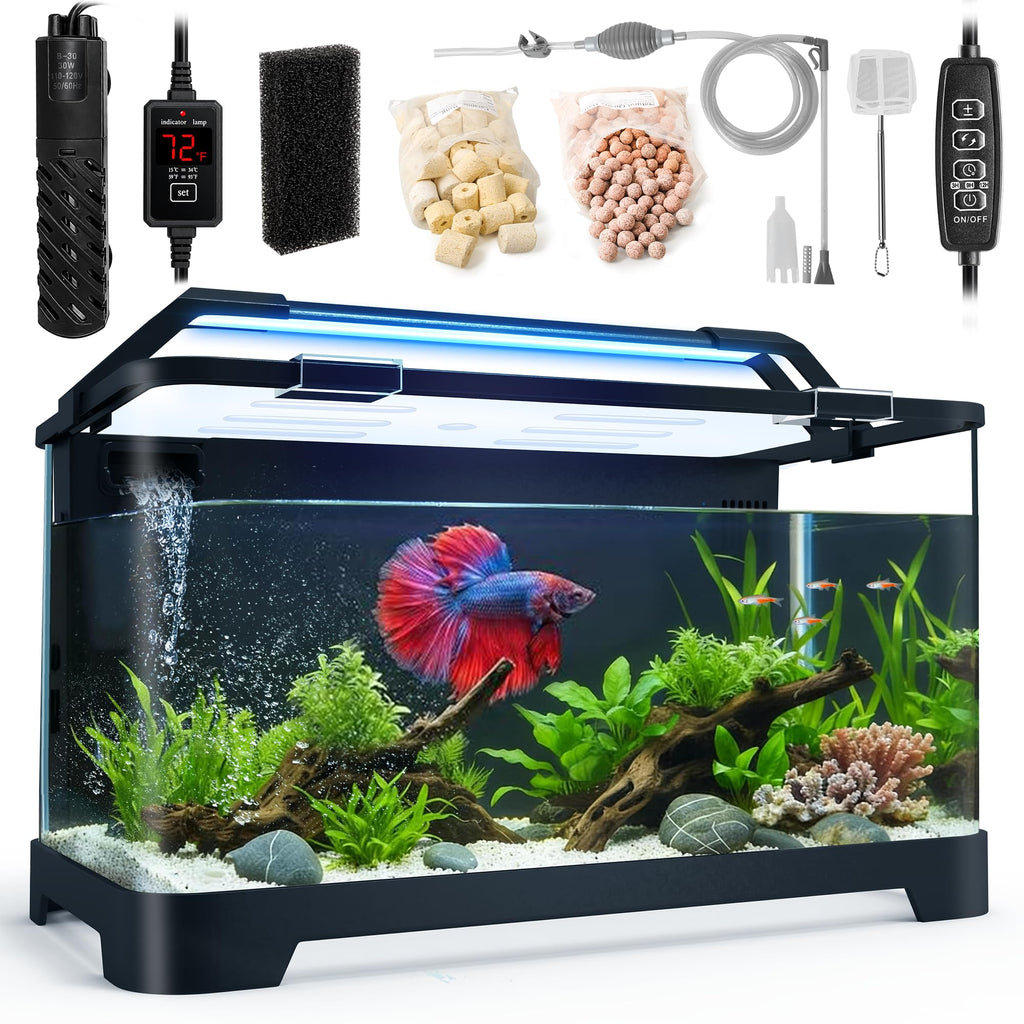 3.5 Gallon Acrylic Aquarium Starter Kit with Heater M151351
