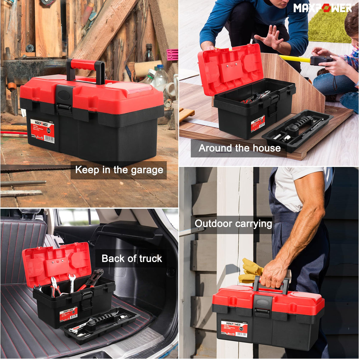 Small Plastic Tool Box with Handle Q884