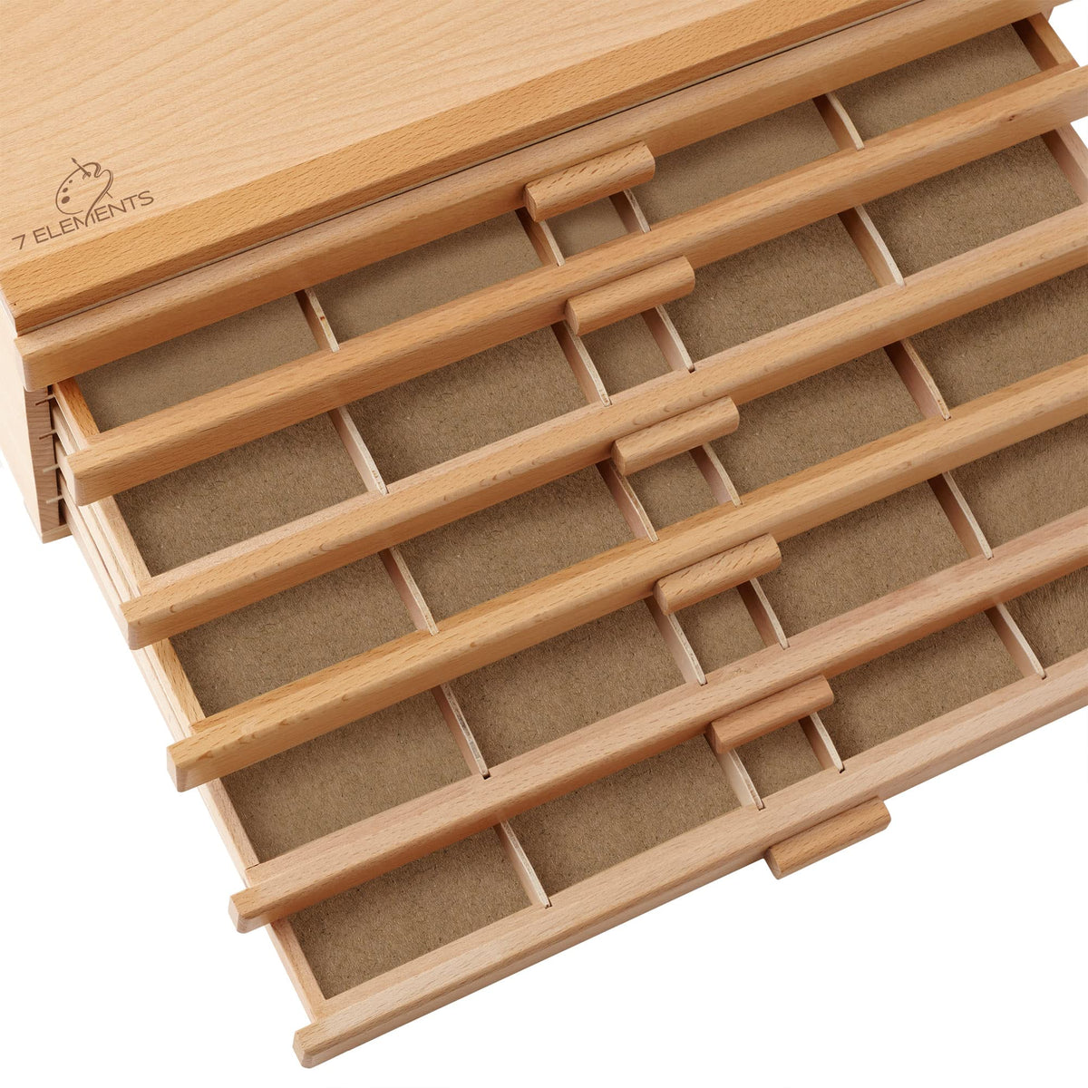 6 Drawer Wooden Artist Storage Box D27216