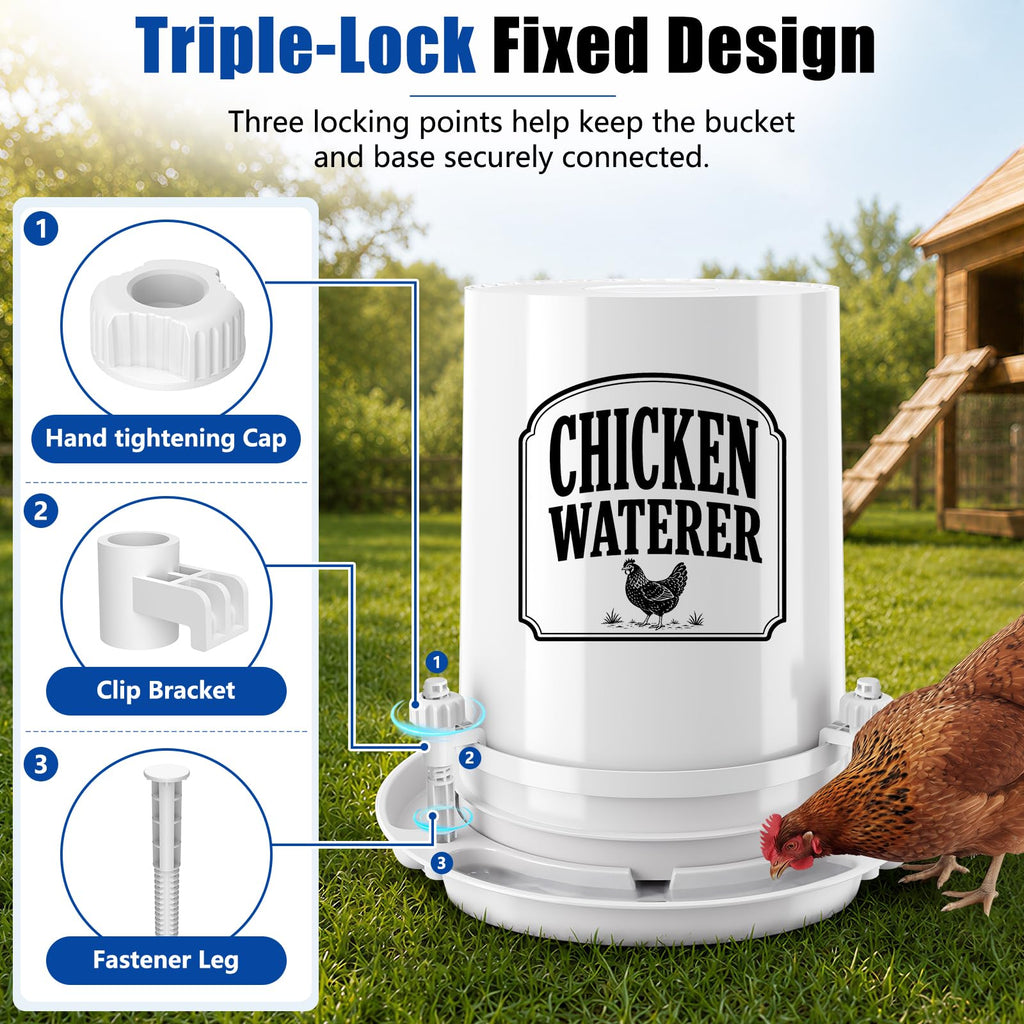 Chicken Waterer for 5 Gallon Bucket I6765