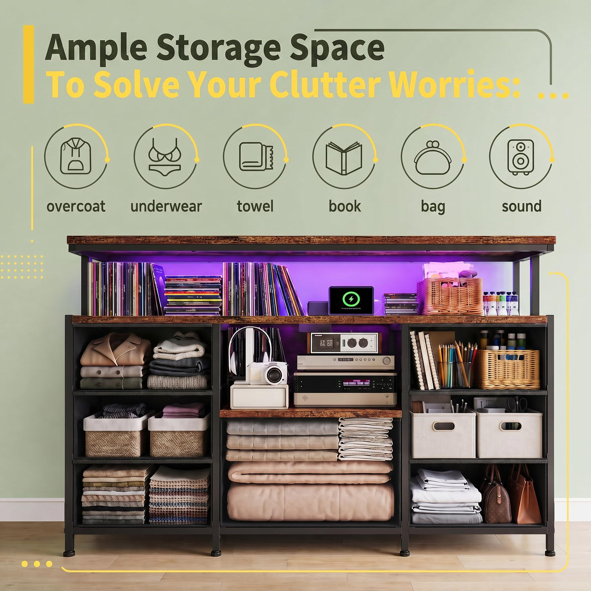 Dresser TV Stand with 7 Drawers G634001