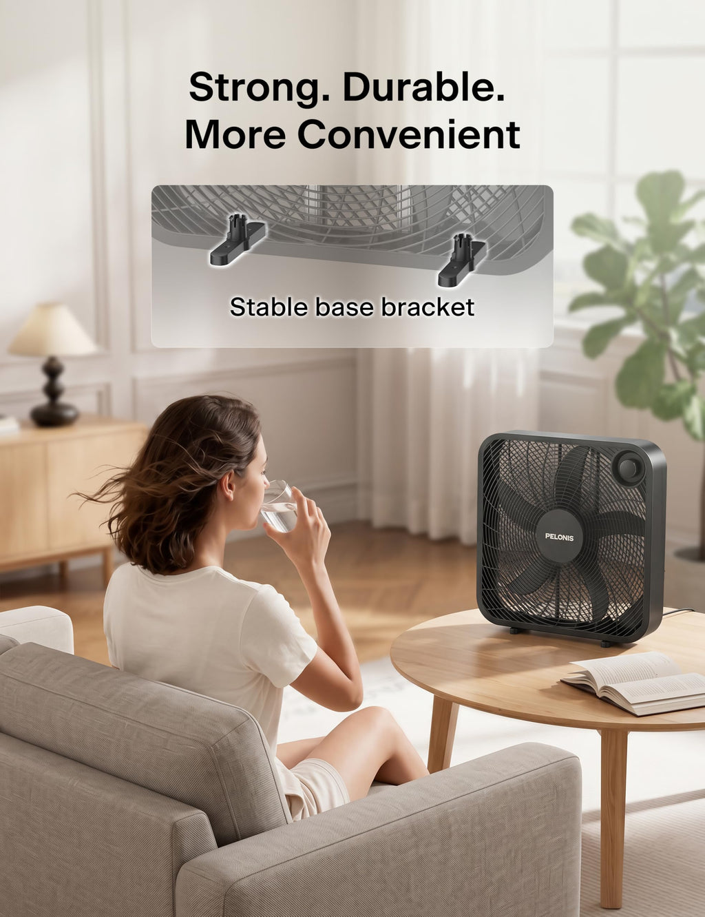 20 Inch 3 Speeds Box Fan P737706