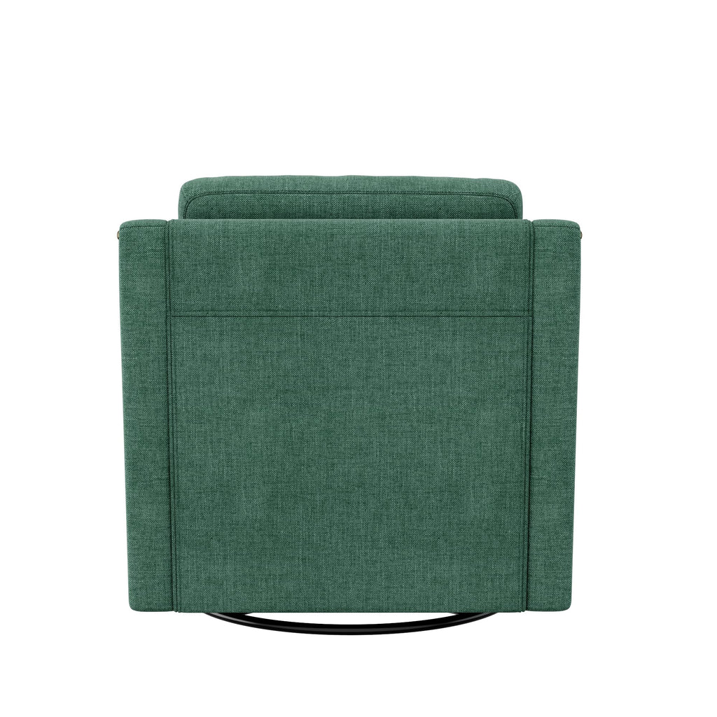 Swivel Accent Chair Set of 2 Green Armchair P560281