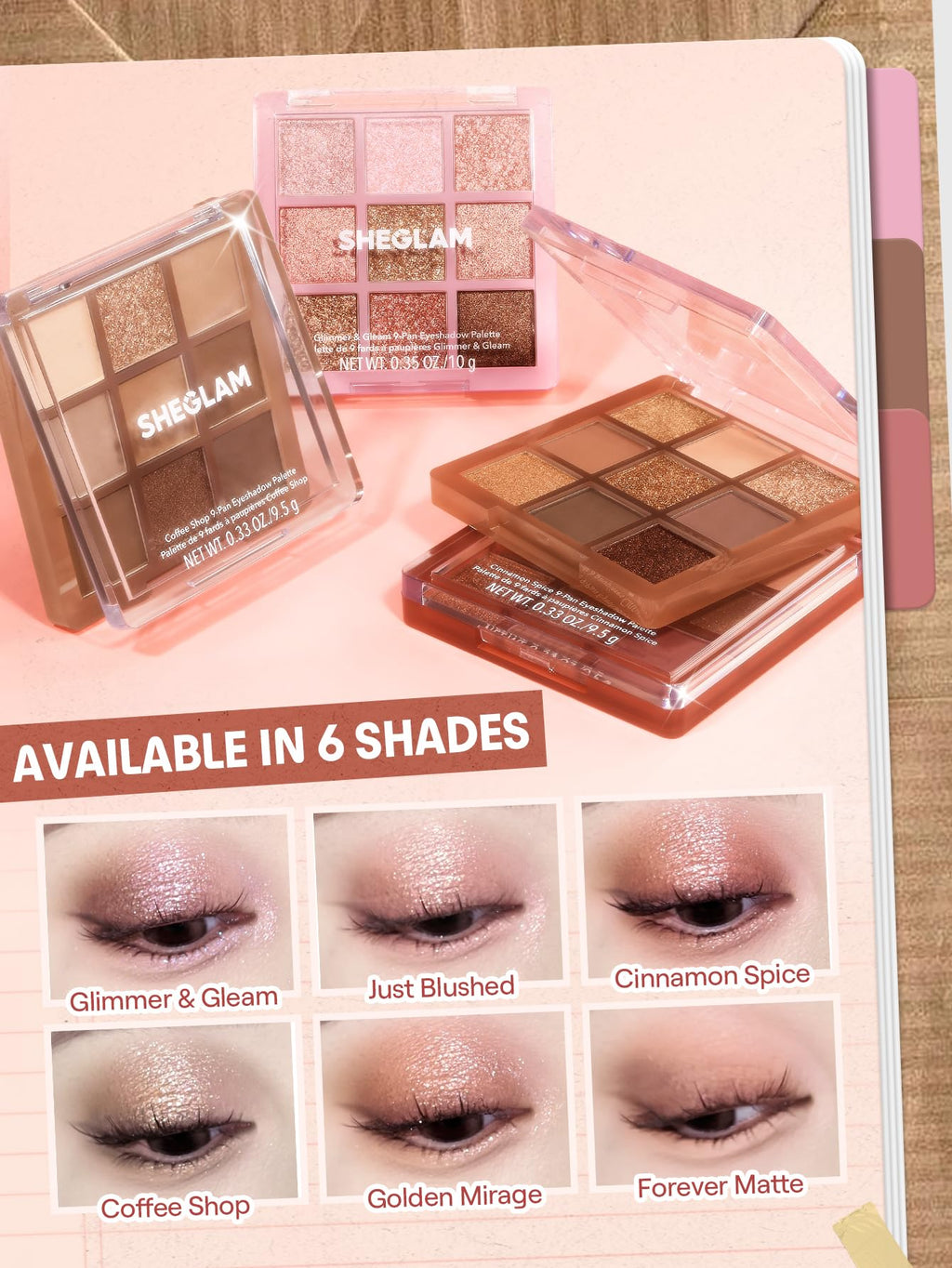 9-Color Shimmer & Matte Eyeshadow Palette X75330