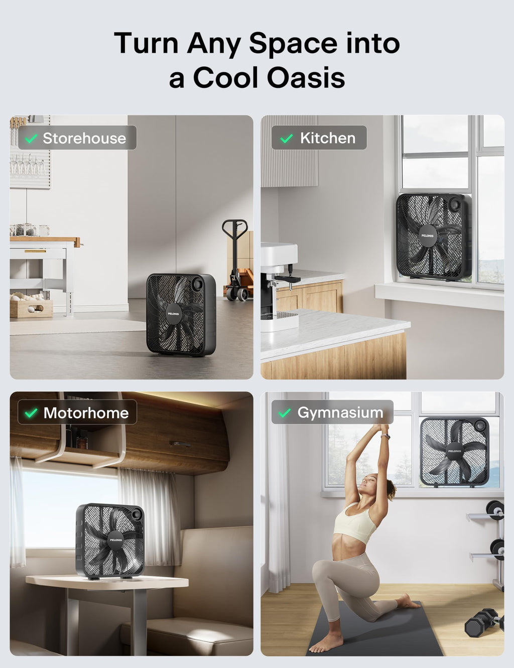 20 Inch 3 Speeds Box Fan P737706