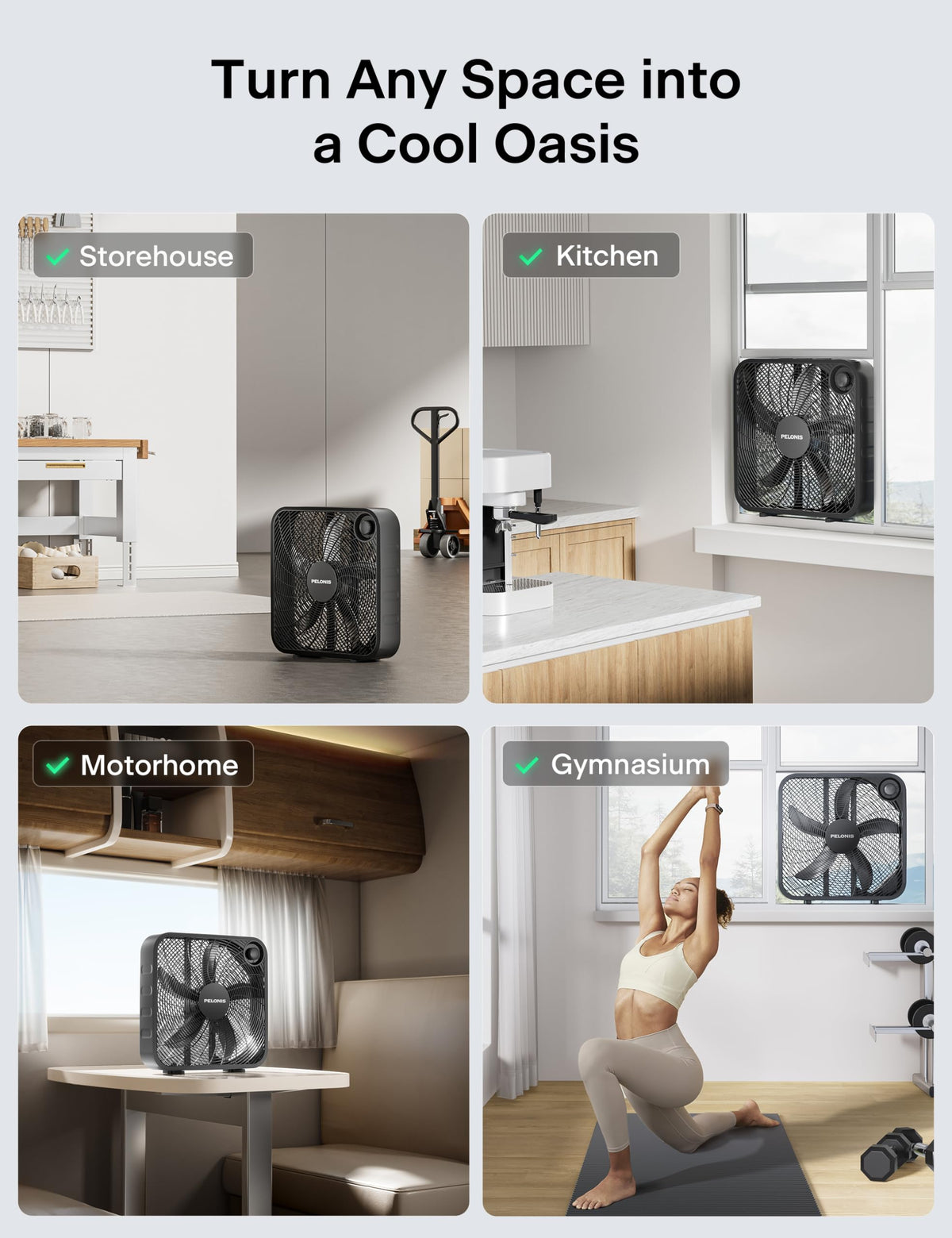 20 Inch 3 Speeds Box Fan P737706