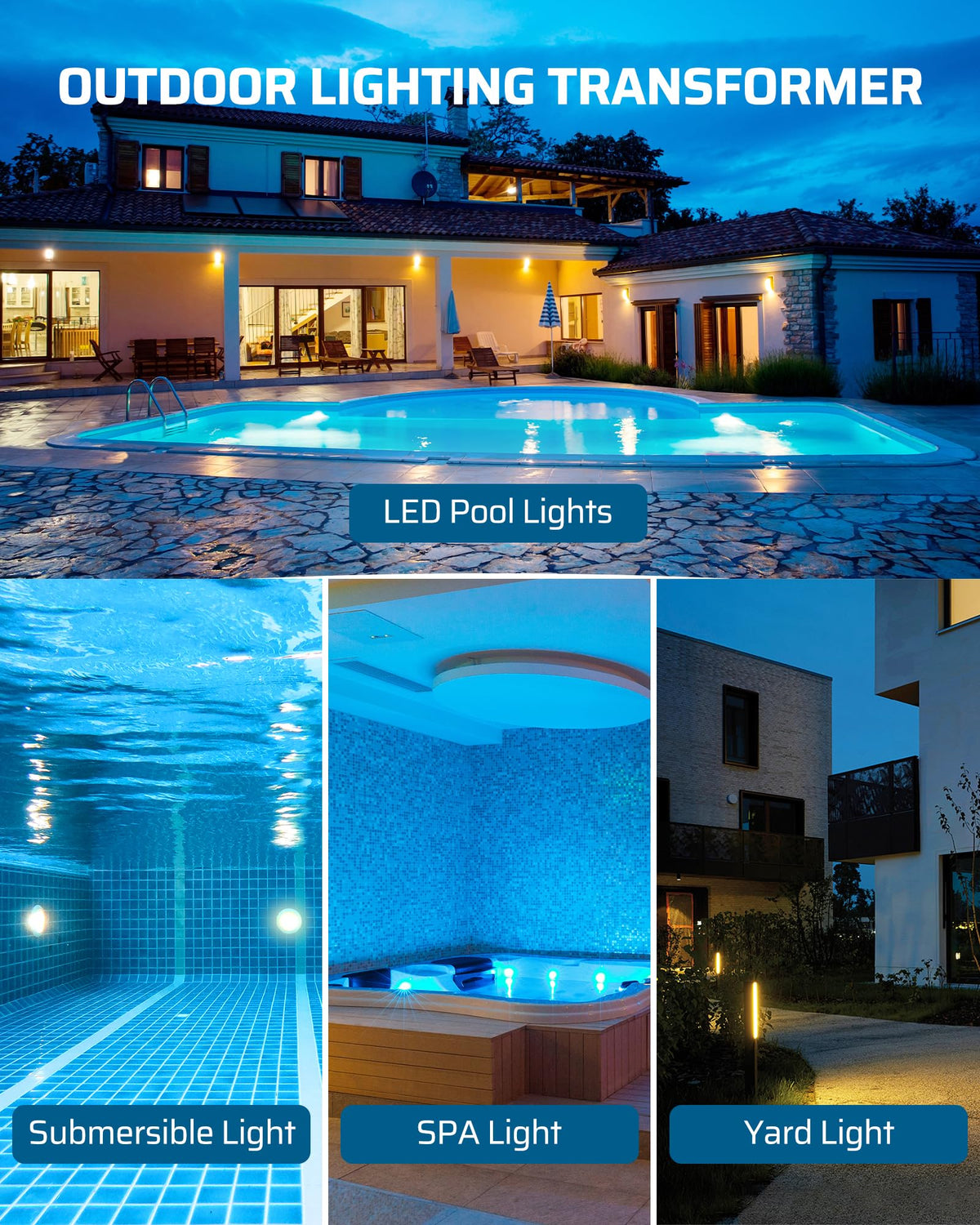 200W Low Voltage Pool Transformer T126
